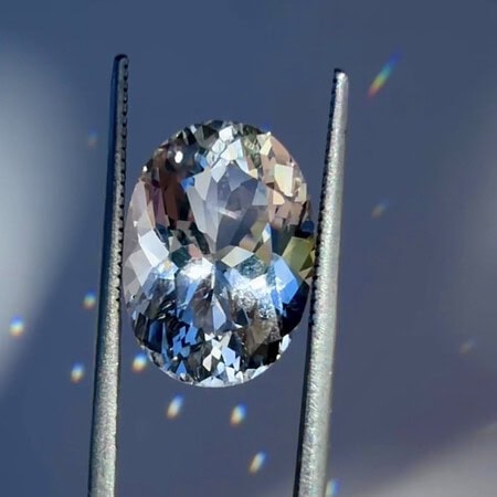 AAA Clear Oval Herkimer
