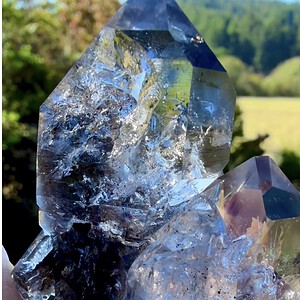 Rare Natural Herkimer Diamond Scepter Cluster